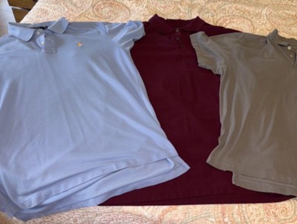 EUC Set Of Three Polos, Polo Ralph Lauren, Russell Athletics, St. John’s Bay, XL